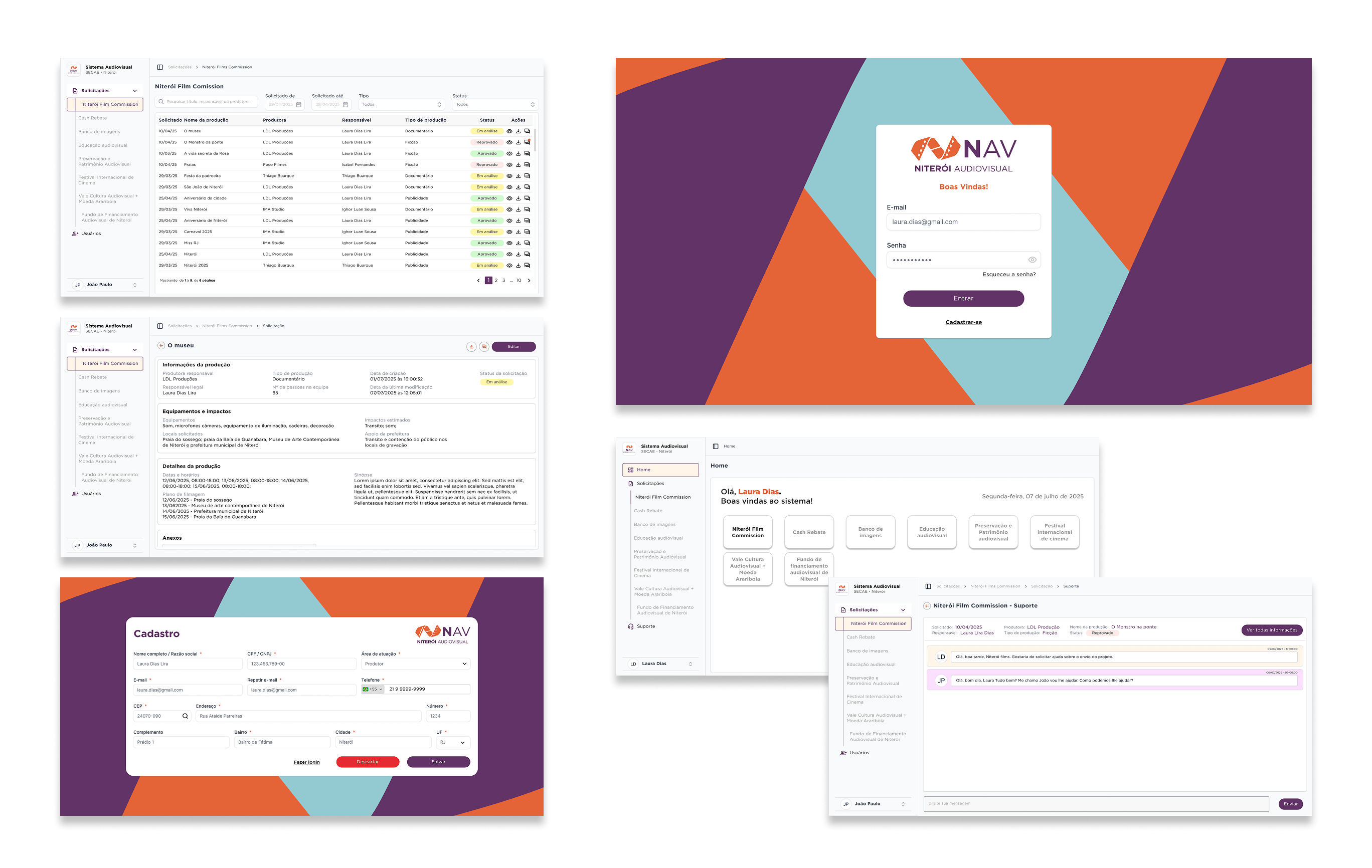 Niteroi audio visual  mockup